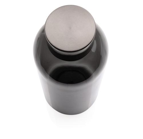 Leakproof water bottle with metallic lid