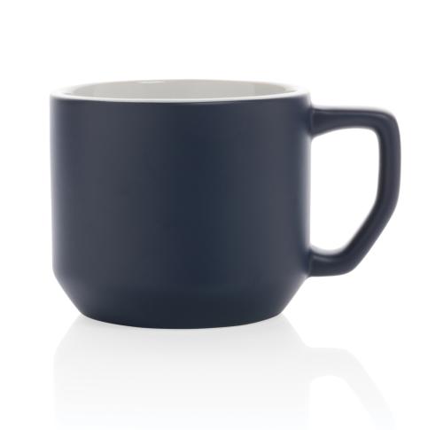 Works Ceramic Modern Mugs 350ml  - Navy Blue Dishwasher Safe