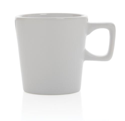 Promotional Ceramic Modern Coffee Mugs 350ml - White