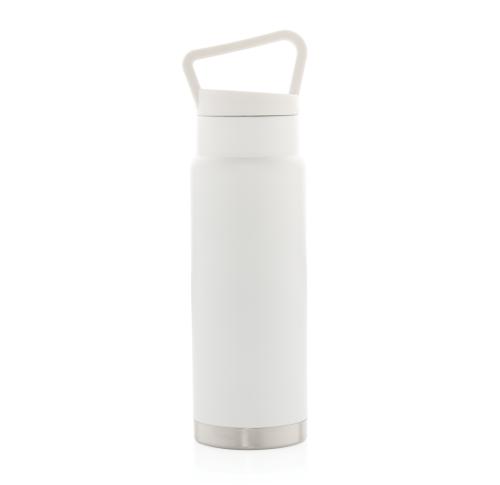 Custom Leakproof Vacuum On-the-go Bottles With Handle - White