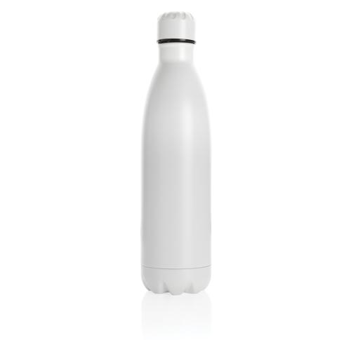 Solid Colour Vacuum Stainless Steel Bottle 750ml - White