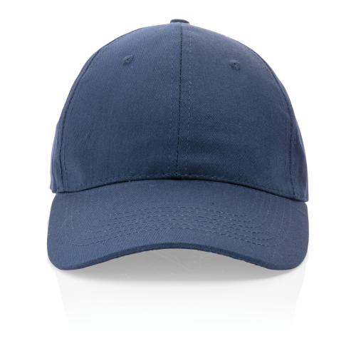 Recycled Cotton Baseball Cap With AWARE™ Tracer Impact 6 Panel 190gr Navy Blue