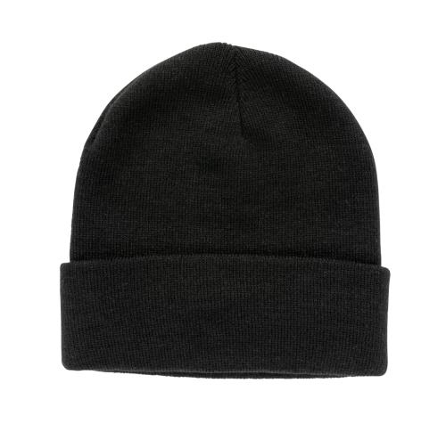  Eco Promotional Polylana® Beanies - Black Impact AWARE™