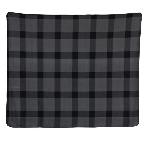Branded Fleece Blankets - Soft Plaid Anthracite