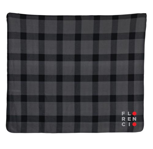 Branded Fleece Blankets - Soft Plaid Anthracite