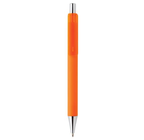 Printed Orange Smooth Touch Pen X8