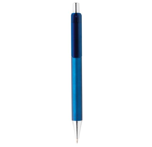 Branded Business X8 Metallic Pen - Blue