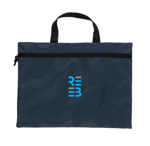 Branded Lightweight Document Bags Impact AWARE™ Navy Blue