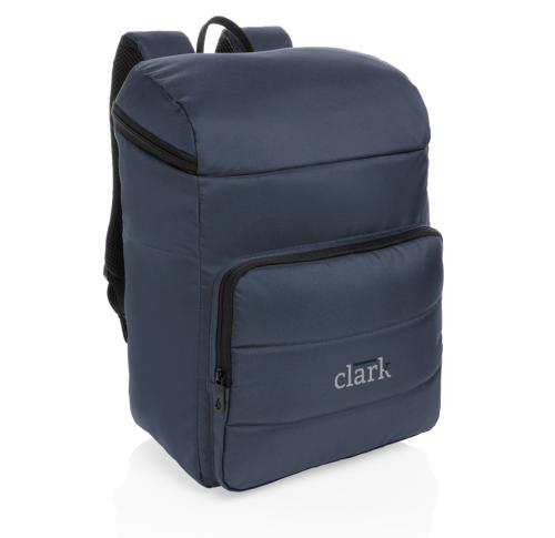 Custom Printed Eco Friendly RPET Cooler Backpacks Navy Blue Impact AWARE™ 