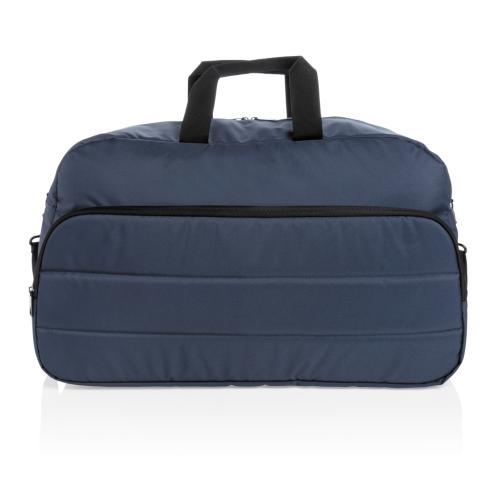 Custom Recycled Weekend Duffle Bags Impact AWARE™ RPET Navy Blue