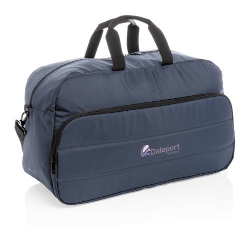 Custom Recycled Weekend Duffle Bags Impact AWARE™ RPET Navy Blue