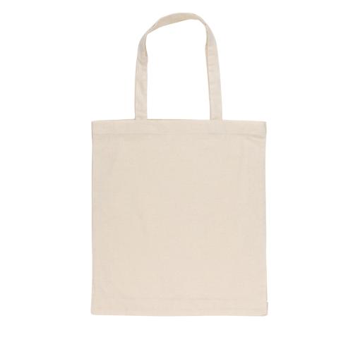 Printed Recycled Cotton Tote Shopping Bags W/bottom 145g Impact AWARE™ Natural