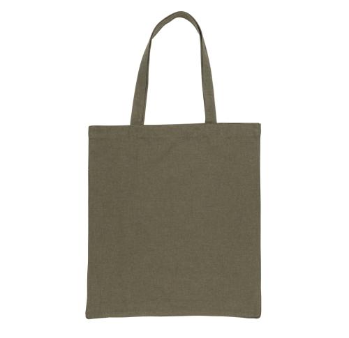 Printed Recycled Cotton Tote W/bottom 145g Impact AWARE™ - Green