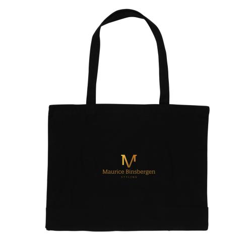 Promotional Printed Recycled Cotton Shoppers 145g Impact AWARE™ Black