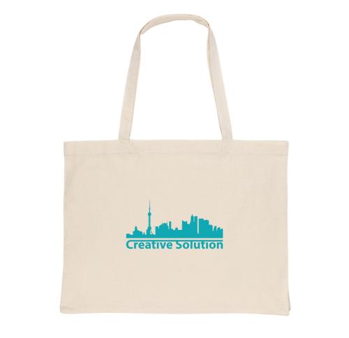 Printed Recycled Cotton Shoppers 145g Impact AWARE™ Natural