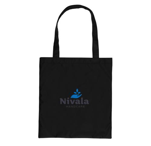 Printed Eco Recycled RPET 190T Tote Bags Impact AWARE™ Black