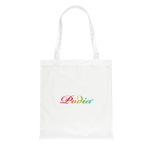 Custom Printed Eco Recycled RPET 190T Tote Bags Impact AWARE™ White