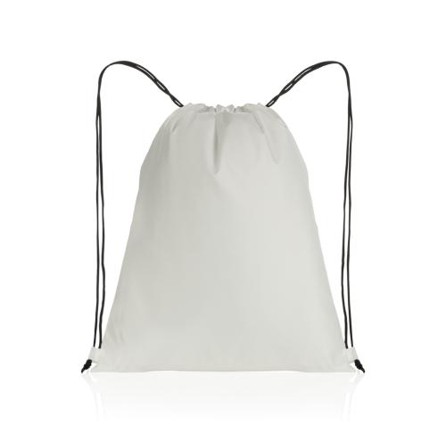 Promotional Recycled Drawstring Bag Impact AWARE™ RPET 190T White