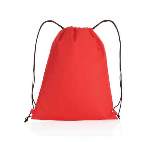 Printed Recycled Drawstring Bags Impact AWARE™ RPET 190T Red