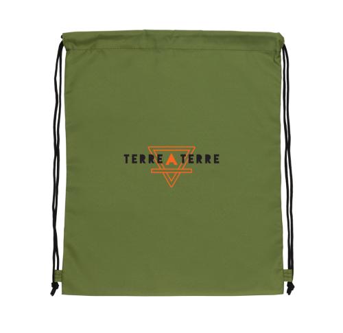 Recycled Promotional Drawstring Bag Impact AWARE™ RPET 190T Green