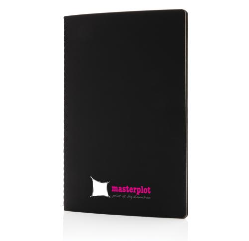 Softcover PU notebook with coloured edge