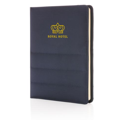 Branded Eco RPET A5 Notebooks Impact AWARE™ Navy Blue