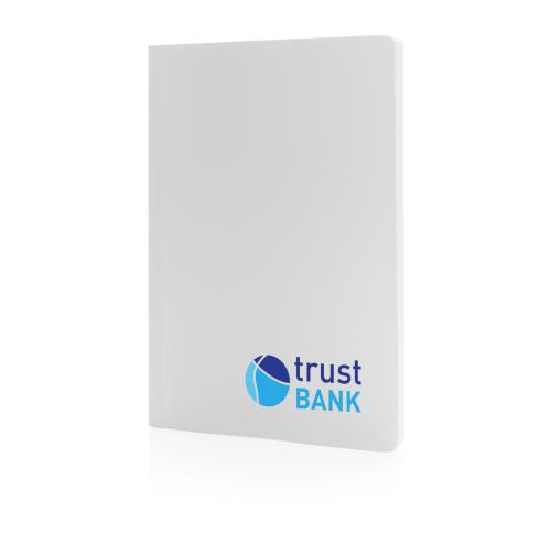 Branded Softcover Stone Paper Notebooks A5 White