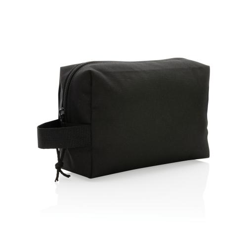 Printed Eco Recycled Toiletry Bags Impact AWARE™ Basic RPET Black