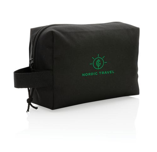 Printed Eco Recycled Toiletry Bags Impact AWARE™ Basic RPET Black