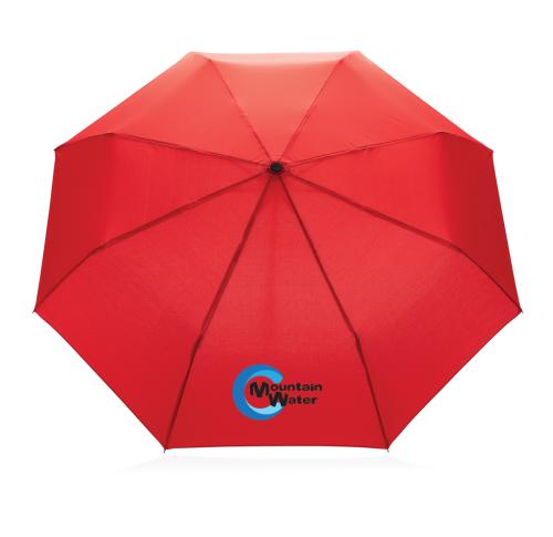 Printed Recycled Bamboo Mini Umbrella 20.5