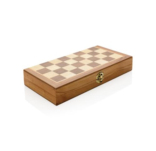 Luxury wooden foldable chess set