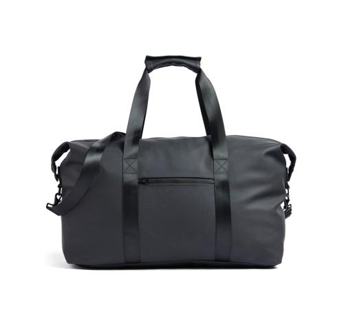 Branded Weekend Bag Faux Nubuck Leather VINGA Baltimore Black