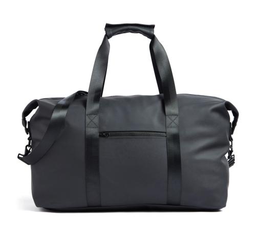 Branded Weekend Bag Faux Nubuck Leather VINGA Baltimore Black