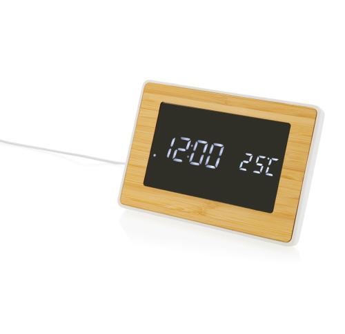 Utah RCS recycled plastic and bamboo LED clock