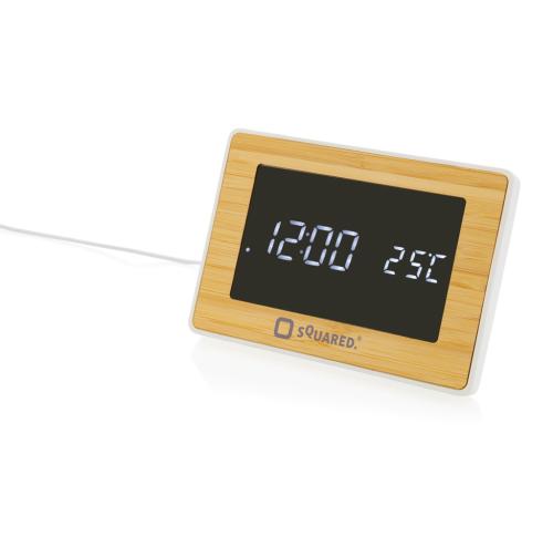 Utah RCS recycled plastic and bamboo LED clock