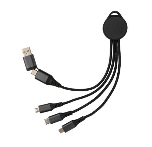 Terra RCS recycled aluminium 6-in-1 charging cable