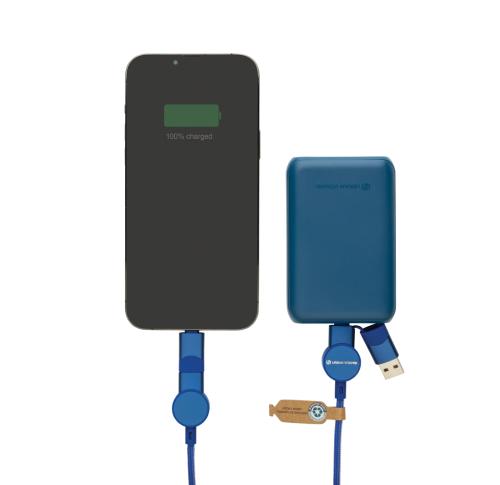 Oakland RCS recycled plastic 6-in-1 fast charging 45W cable