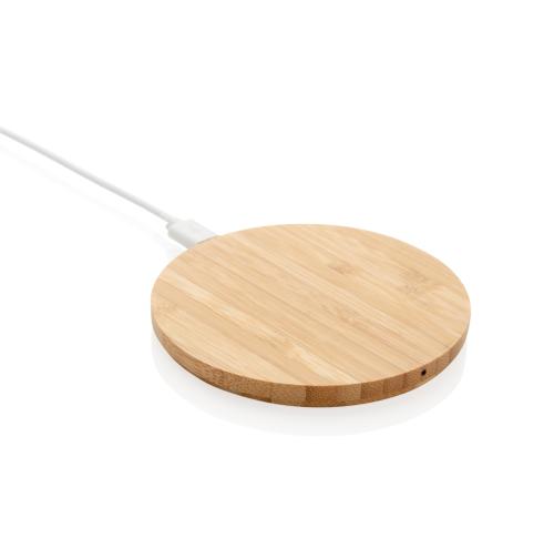 Bamboo 5W round wireless charger