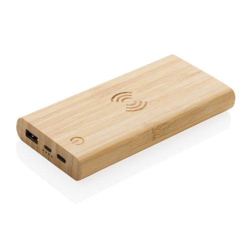 Bamboo 8.000 mAh 5W wireless powerbank