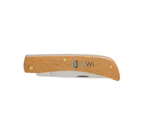 Custom Branded Foldable Wooden Knives FSC Beech Wood