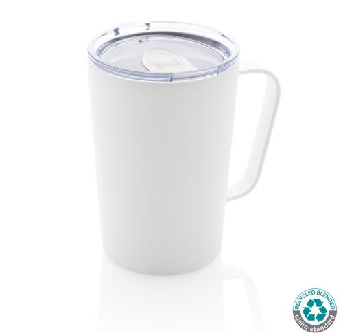 RCS Recycled Stainless Steel Modern Vacuum Mug 420ml White With Lid