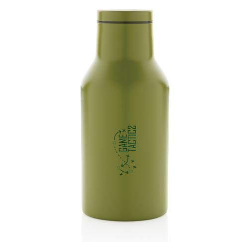 Logo Eco RCS Recycled Stainless Steel Compact Bottle - Green