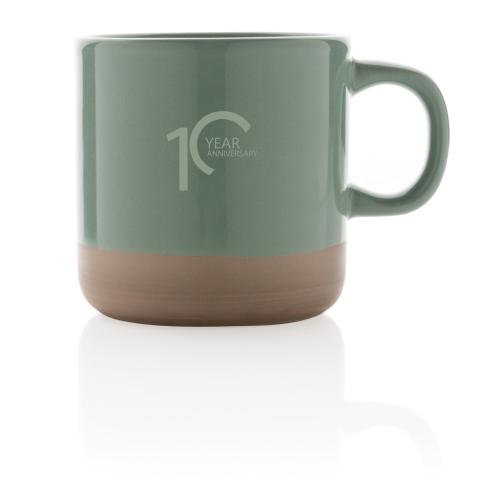 Glazed ceramic mug