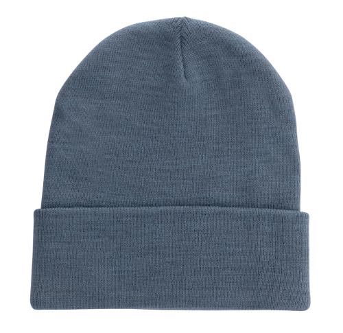 Eco Embroidered Polylana® Beanies - Blue Impact AWARE™ 