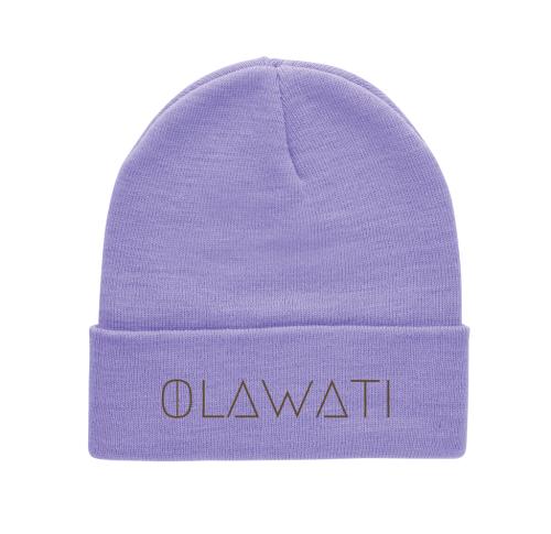 Embroidered Polylana® Beanie - Purple Impact AWARE™ 