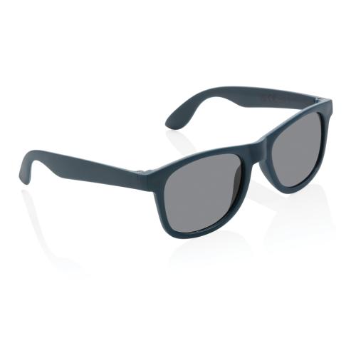 Branded GRS Recycled PP Plastic Sunglasses - Navy
