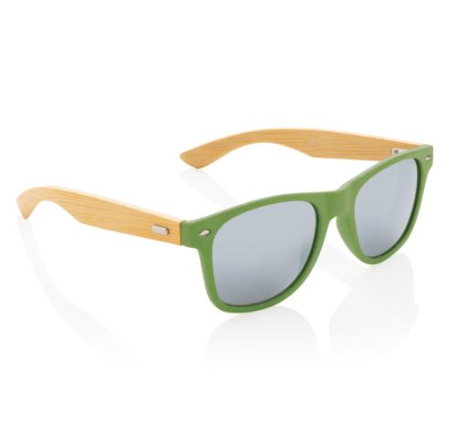 Bamboo And RCS Recycled Plastic Sunglasses - Green