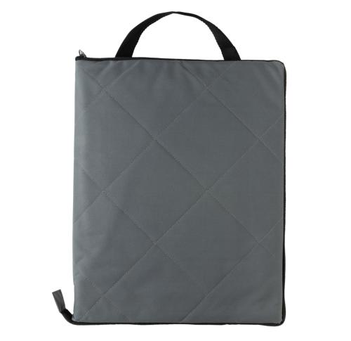 Logo  Foldable Quilted Picnic Blanket Impact Aware™ RPET - Anthracite