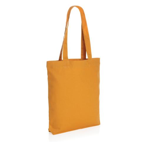 Logo Printed Recycled Canvas Tote Bags Impact Aware™ 285 Gsm Orange