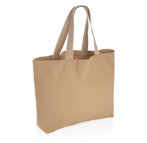 Recycled Large Canvas Tote Bag Undyed Impact Aware™ 240 Gsm Beige